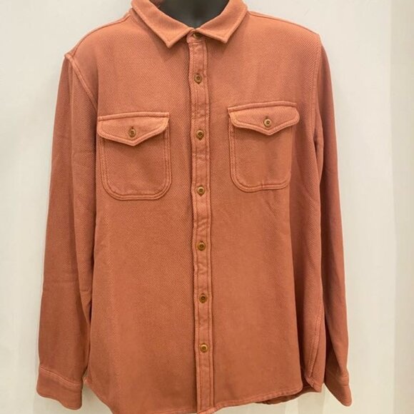 Outerknown Chroma Blanket Shirt | Mineral Red | Size XL | NWT - Picture 1 of 3